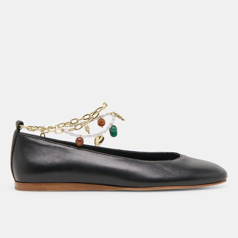 Dolce Vita Women's Ballet Flats Black Leather - Size 6.5 - Picture 4 of 16